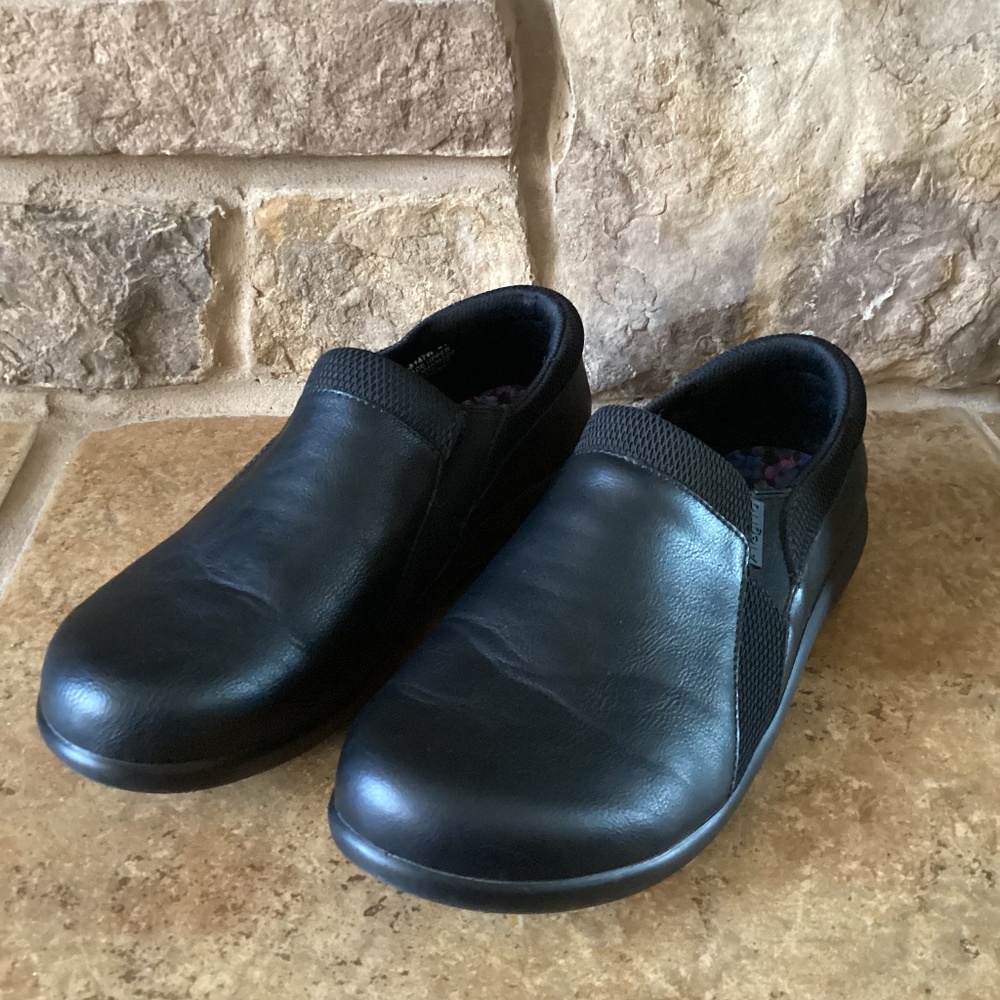 Alegria Duette Clog Women's Size‎ 10.5-11 EU 41 Slip On Black Leather